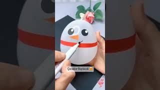 Okul öncesi eğitimi Balondan kardan adam yapımı ️#etkinlik #oyun #oyuncak #shortvideo #okulöncesi