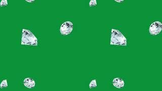 Футаж падающие бриллианты | diamonds | футажи для видео | green screen | хромакей | ФутаЖОР