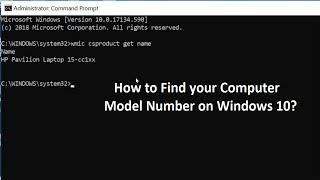 How to Find your Computer Model Number on Windows 10?