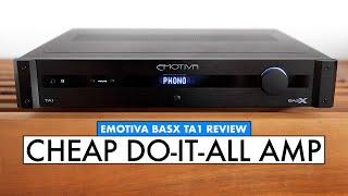 CHEAP AMP with DAC!! EMOTIVA Amplifier - BasX TA1 REVIEW