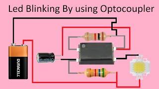 led blinking using by optocoupler