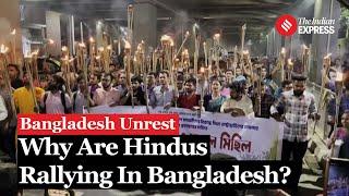 Thousands of Minority Hindus Rally in Bangladesh Demanding Protection Amid Rising Attacks