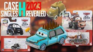Mattel Disney Cars 2023 Singles Case H COMPLETE Contents - Mateo, Jeremy, Quadratorquosaur, Mater