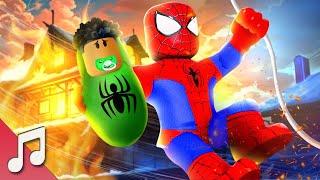 Spider-Man Movie with Roblox Song  Stronger | Adopted By Spider-Man