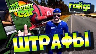 MY SUMMER CAR | Гайд: ШТРАФЫ | ВСЕ ШТРАФЫ В ИГРЕ