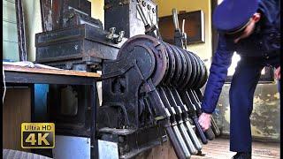 Rail traffic in Serbia - A Switchman, old signal box, track junction and chainways - Station Šebešić