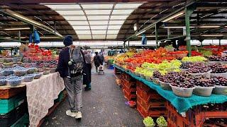 Fruits & Vegetables Market in Birmingham | Bullring Open Market Walking Tour 4K | England, UK 