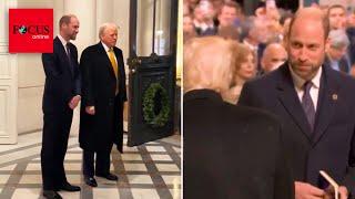 Trump und Prinz William treffen sich in Paris – ein Detail sorgt für Häme im Netz