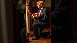 Donald Trump Proposes to New Girlfriend with Flowers at Sunset — Ashera Cat Watches in Awe