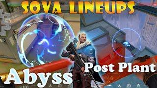 Top 10 New Abyss Sova Post Plant Lineups | Sova Lineups Abyss | Sova Shock Dart Abyss