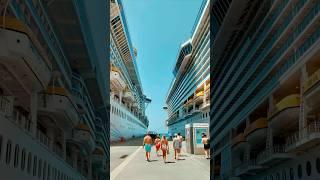 Boarding the Giant Cruise Ships!  Wonder of the Seas Vibes | 4K #shortsfeed