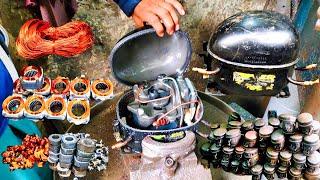 Fridge Compressor | Compressor Recycle Process | How To Repair Fridge Compressor