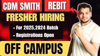 Biggest Hiring | CDM , Rebit , Thoughtworks | 2025, 2024 Batch Announced | Latest Fresher Jobs