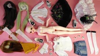 구체관절인형 쎄이렌 I.자두 개봉후기/옷입히기Ball Jointed Doll Sseiren I.JADU Box opening dress up doll BJD asmr 4K