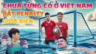 Chưa từng có ở Việt Nam , Thủ Môn Huỳnh VS Minh Nhật bắt Penalty với khung thành dựng giữa biển