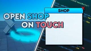 How to Make a Shop GUI Pop up on Touch in Roblox Studios