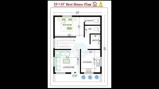 25X 35 ka house  plan please like and follow me 