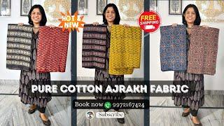 30Nov India1001 Pure cotton Ajrakh fabrics ..shop on 9972167424 #ajrakhcottonfabric