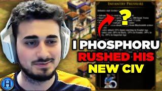 He Brought a Custom Civ So I Phosphoru Rushed Him | AoE2