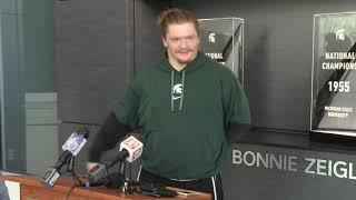 Michigan State center Tanner Miller previews Michigan