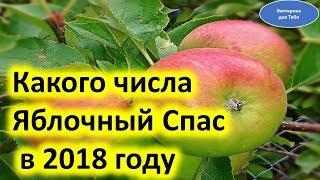 Какого числа Яблочный Спас в 2018 году