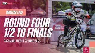 LIVE - Round Four: 1/2 Finals to Finals | 2025 UCI BMX Racing World Cup