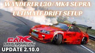 CarX Drift Racing Online - Best Wanderer L30 / MK4 Supra Ultimate Drift Setup PS4/XBOX/PC