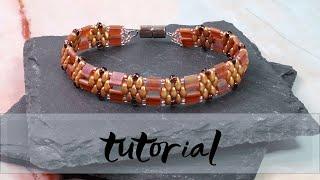 Miyuki Tila and Matubo Miniduo Bracelet | Bead bracelet tutorial | Easy bead tutorial