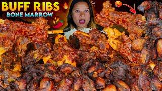 2KG BUFF RIBS + 1KG BONE MARROW MUKBANG  | SPICY SAPU MICHA Feast Challenge!  | Mukbang Pari