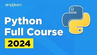  Python Full Course | Python Programming Training | Python | 2024 | Simplilearn