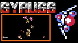 Gyruss (NES) video game port | full game (1 loop) session 