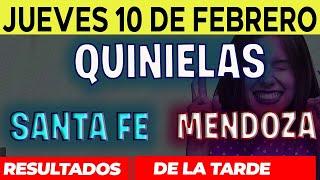 Resultados Quinielas Vespertinas de Santa Fe y Mendoza, Jueves 10 de Febrero