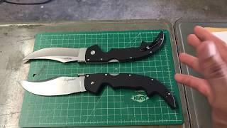 Oldest Cold Steel Espada Large compared to newest