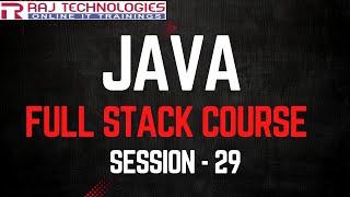 Session - 29 | Java Full Stack Developer Course