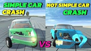 Not Simple Car Crash VS Simple Car Crash Physics Crash Compilation 