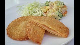 Ham Katsu [ハムカツ]. Ham Cutlet Recipe & Tips from TV Series Shinya Shokudo/Midnight Diner.