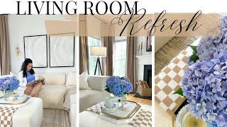 LIVING ROOM REFRESH FT. COZEY || MODERN SECTIONAL || TRANSITIONAL MODERN DESIGN