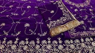  Netural silk poshak with pure thakur ji odhni Original Pittan aari taari heavy work poshak full