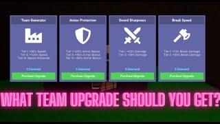 What team upgrade should you get?