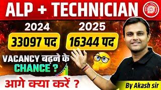 RRB ALP +  TECHNICIAN VACANCY OUT | VACANCY INCREASE CHANCE | Selection Plan :  BY  Akash Sir 