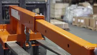 Fork Mounted Telescoping Crane Jib | Titan Attachments