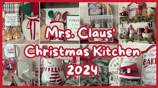  NEW! 2024 MRS. CLAUS' MAGICAL CHRISTMAS KITCHEN DECORATING IDEAS. CHRISTMAS DECOR INSPIRATION 