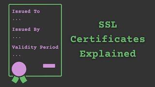 SSL Certificates Explained