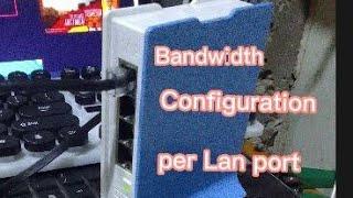 Mikrotik Bandwidth Configuration Per Lan Port