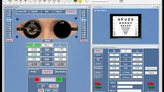 Demo of phoropter interface module of Test Chart XPert