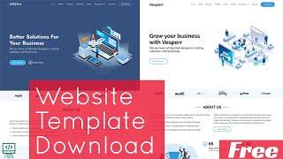 Website Template Free Download | HTML CSS JAVASCRIPT | Responsive Website Download | 2021 | HINDI