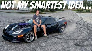 Learning To Drift In My 700HP C6 Z06…
