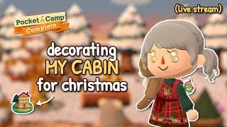  Decorating my Pocket Camp CABIN for christmas! 