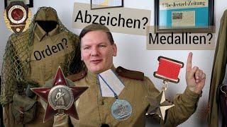 Unterschied Orden, Medallien und Abzeichen