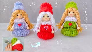  DIY Amazing Christmas Dolls ️️ Super Easy Craft Ideas with Wool ⭐ Beautiful Christmas Decor Ideas